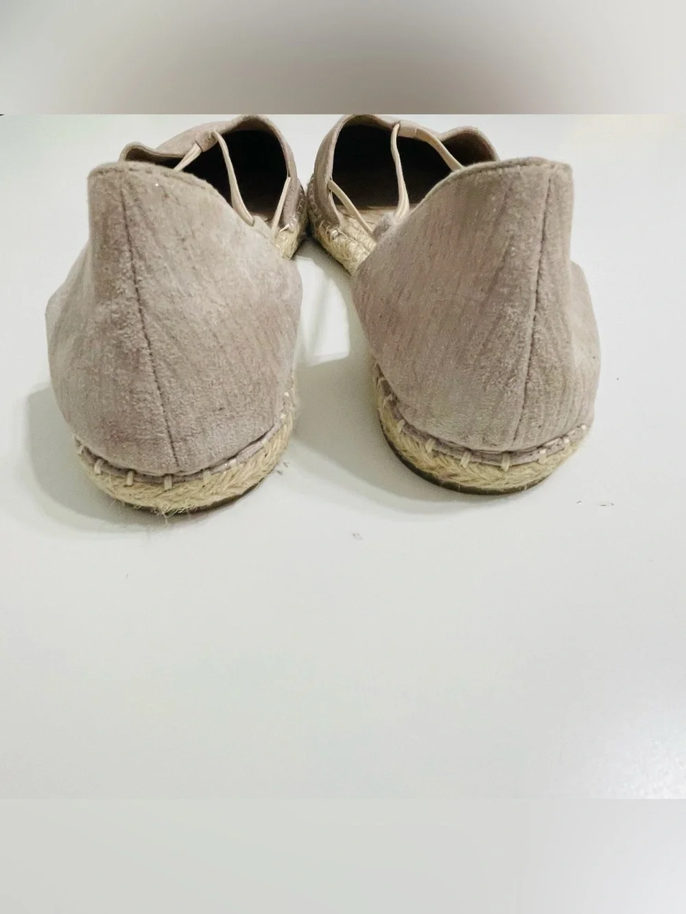 Eileen Fisher Lee Espadrille Shoes Sandals Flat Natural Beige Suede Size 10